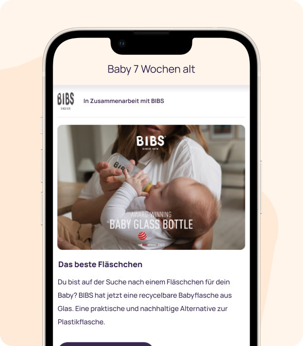 Mini-Ad im Babykalender der 24baby-App